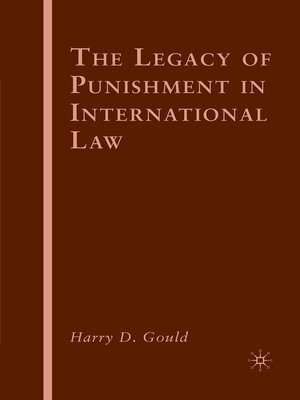 cover image of The Legacy of Punishment in International Law